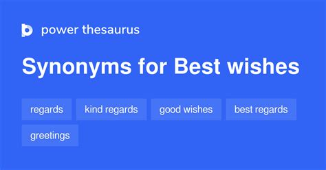 synonyms for best wishes|GOOD WISHES in Thesaurus: 100+ Sy.